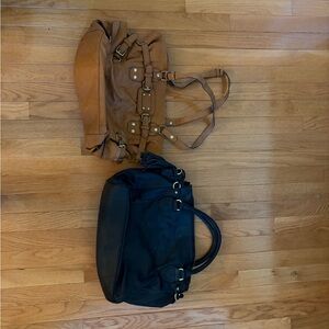 Stylish Tan and Black Women's Bags